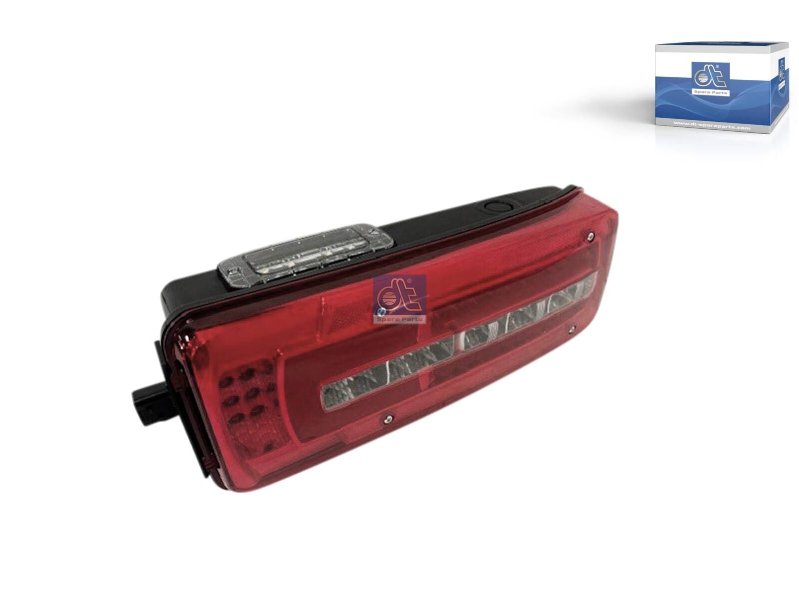 DT Spare Parts 5.81319SP Tail lamp, left, with license plate lamp