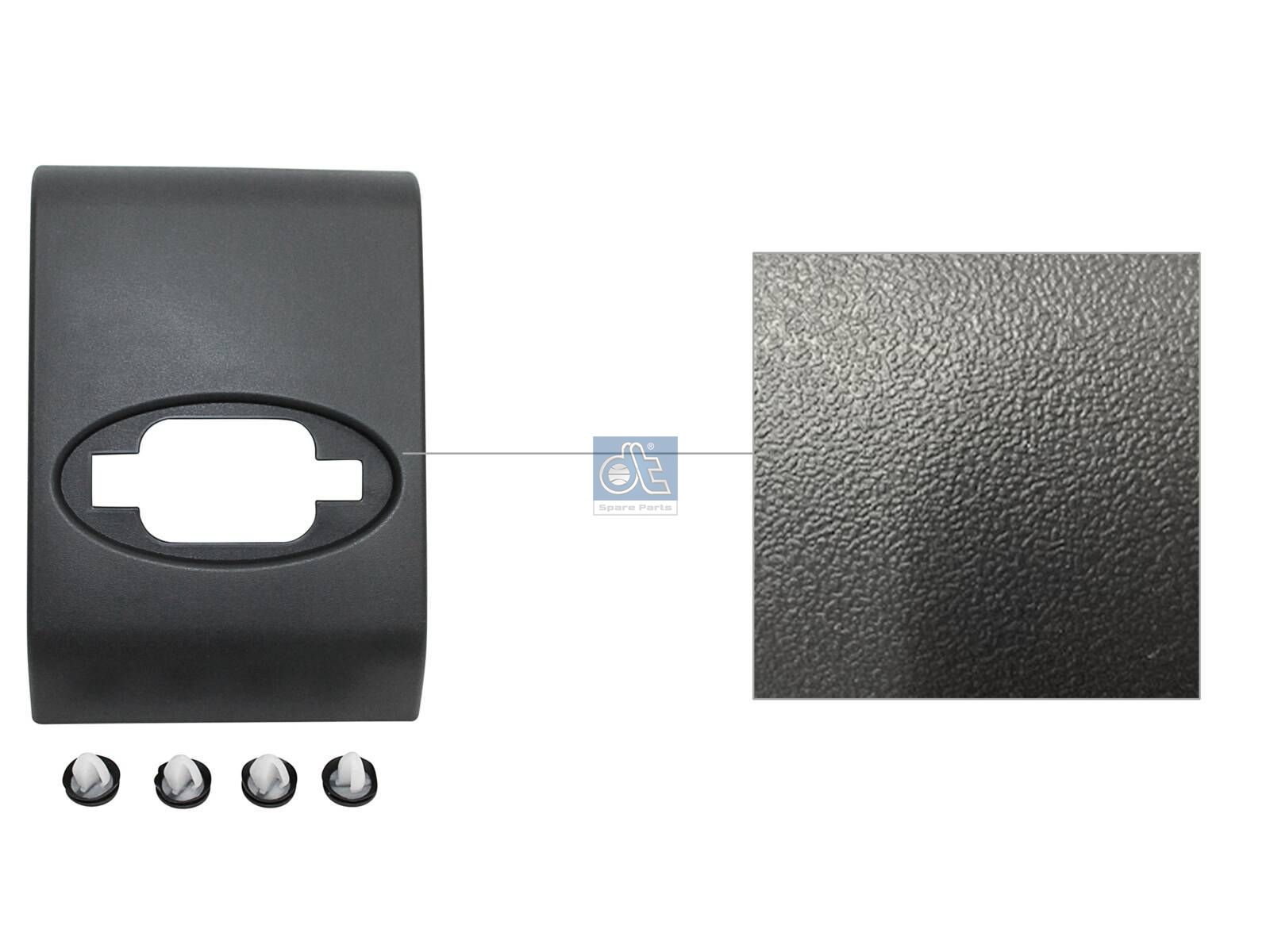 DT Spare Parts 6.00003 Cover moulding, lateral, left