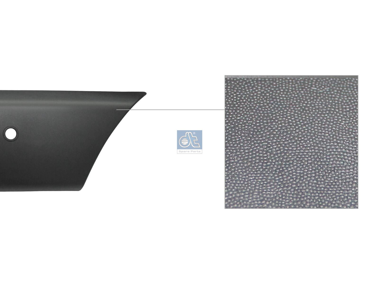 DT Spare Parts 6.00007 Cover moulding, lateral, left