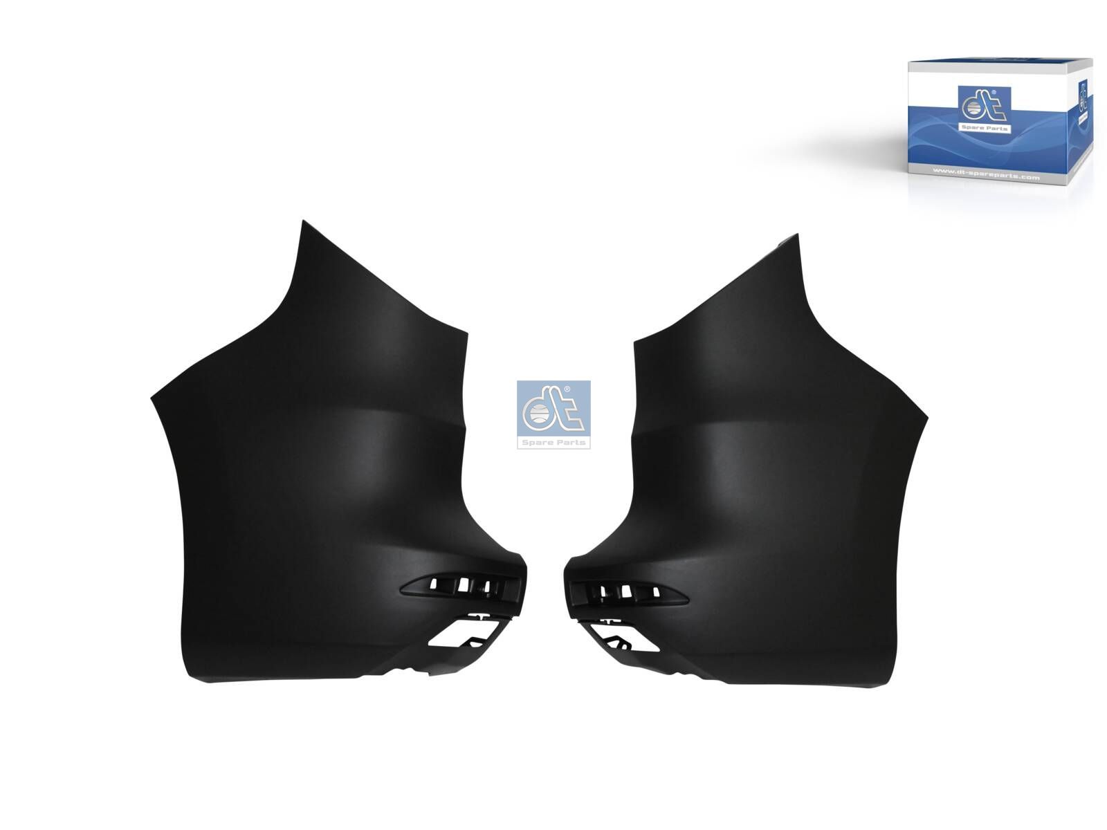 DT Spare Parts 6.00186 Bumper, rear, left, right, black