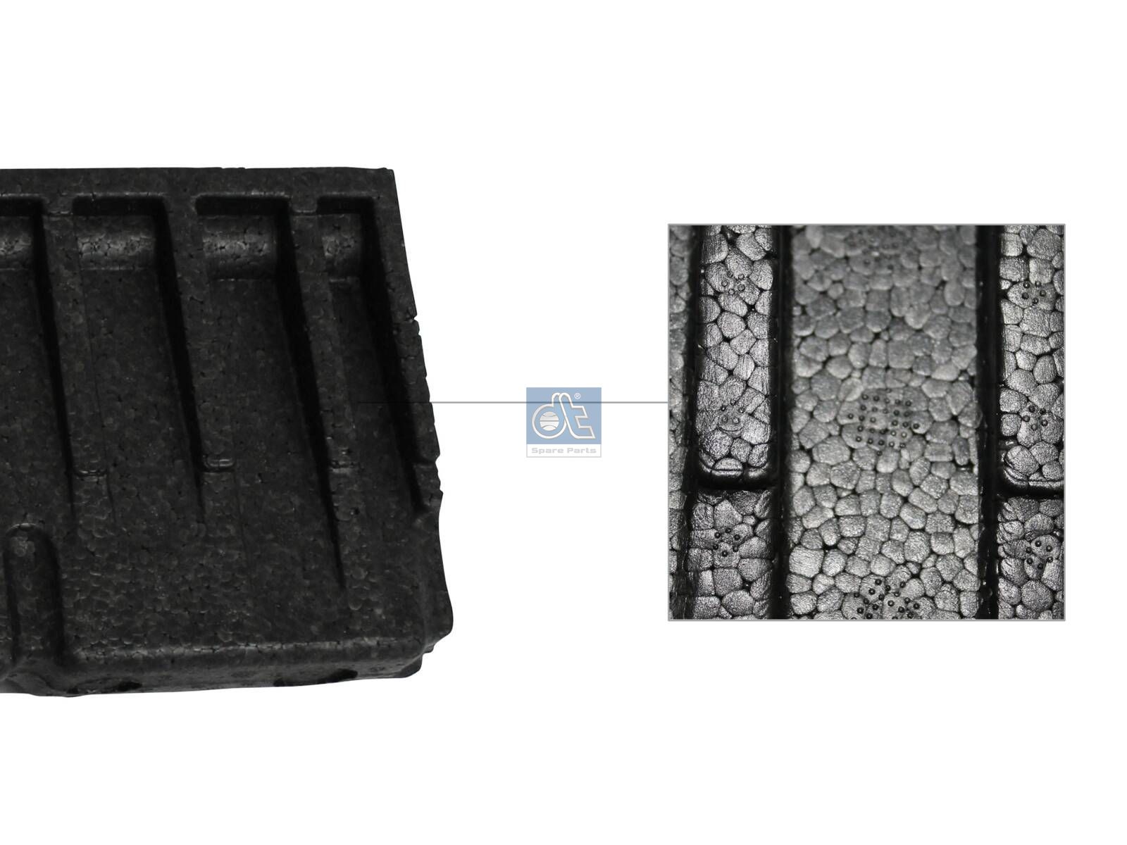 DT Spare Parts 6.00198 Buffer, bumper, rear
