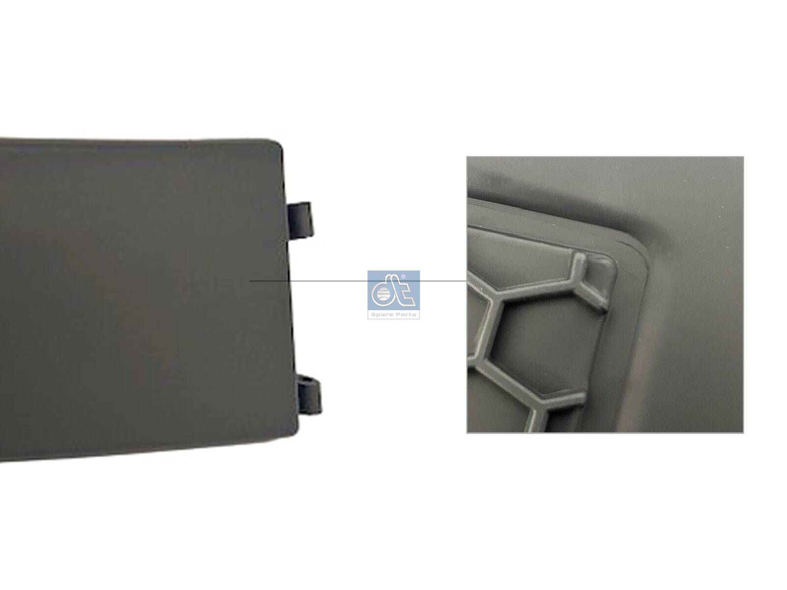 DT Spare Parts 6.00258 Cover, fog lamp, right