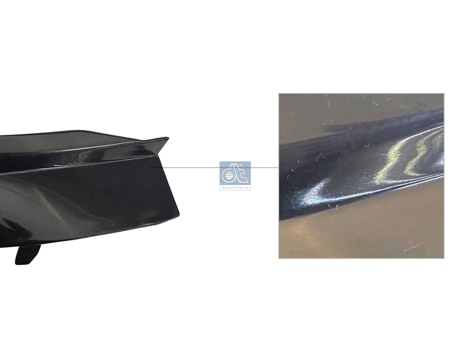 DT Spare Parts 6.00279 Bracket, bumper corner, left