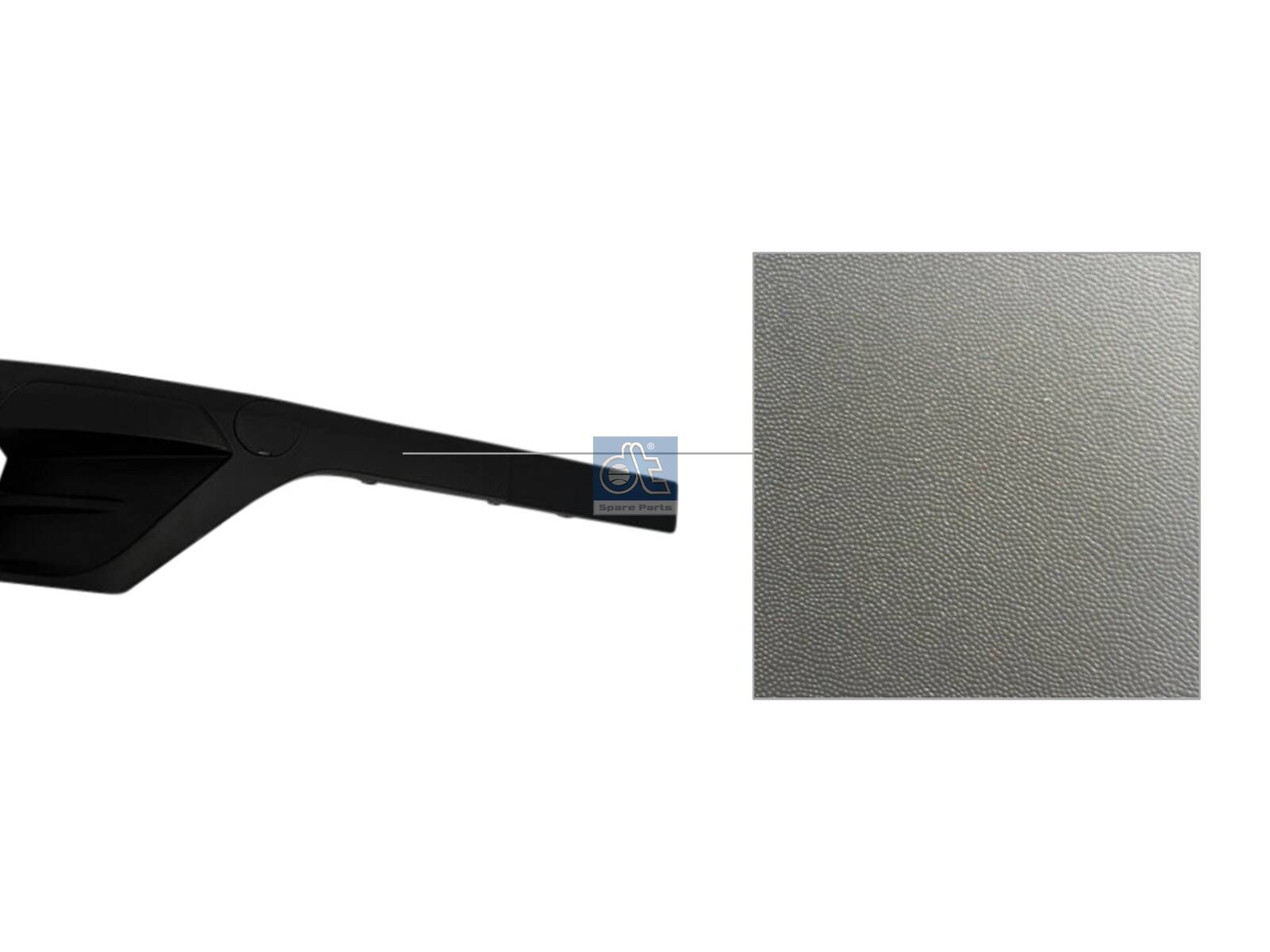 DT Spare Parts 6.00340 Cover moulding, bumper, right