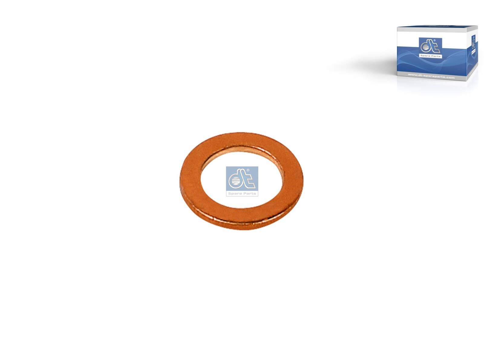 DT Spare Parts 6.20411 Copper washer, d: 6 mm, D: 10 mm, S: 1 mm