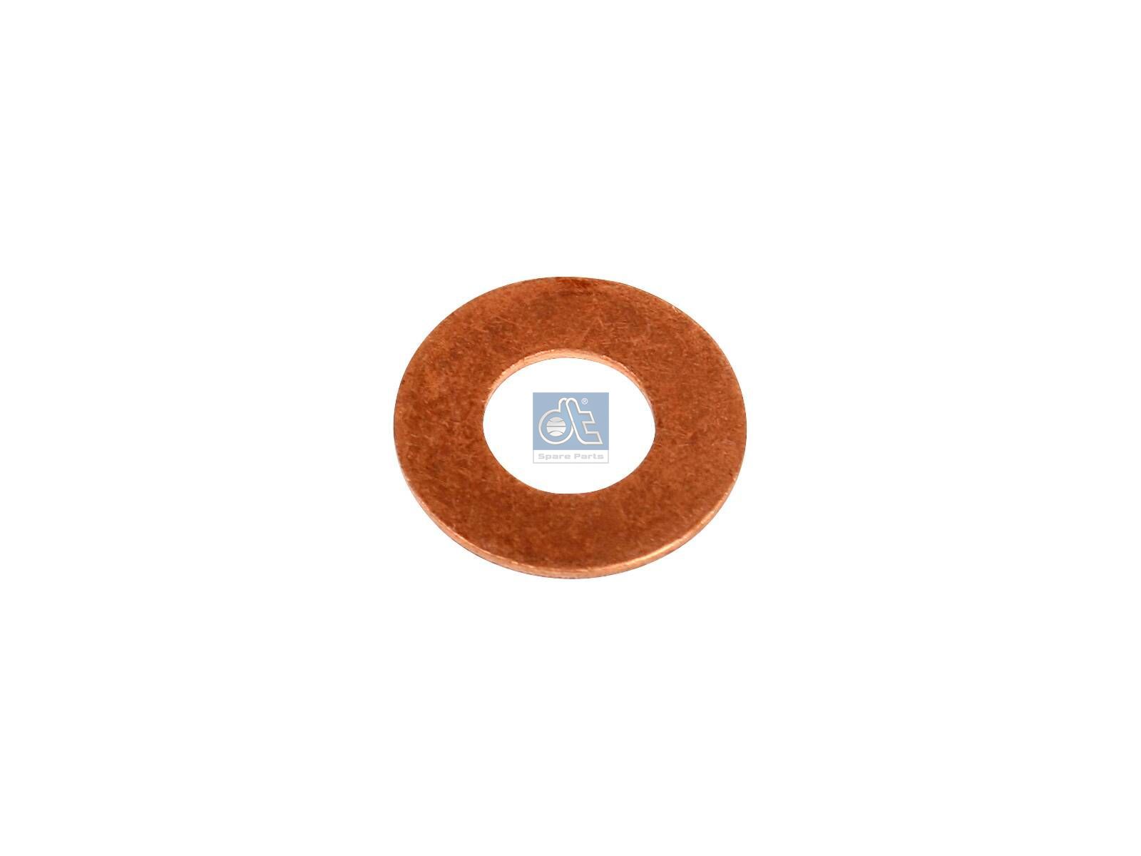 DT Spare Parts 6.33090 Copper washer, d: 9 mm, D: 20 mm, S: 1 mm