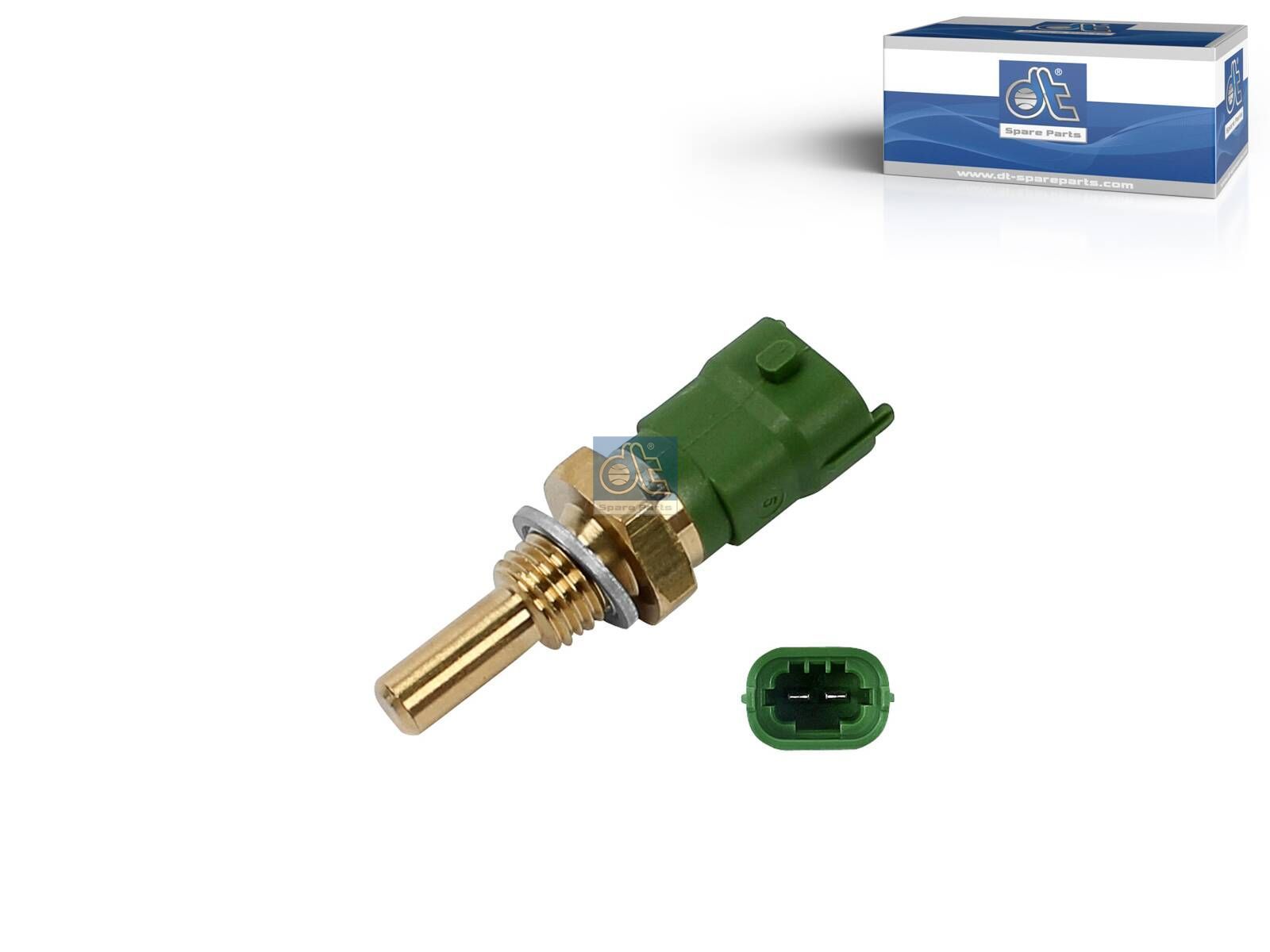 DT Spare Parts 6.33335 Temperature sensor, D: 7.3 mm, M12 x 1,5, SW: 19, 2 poles