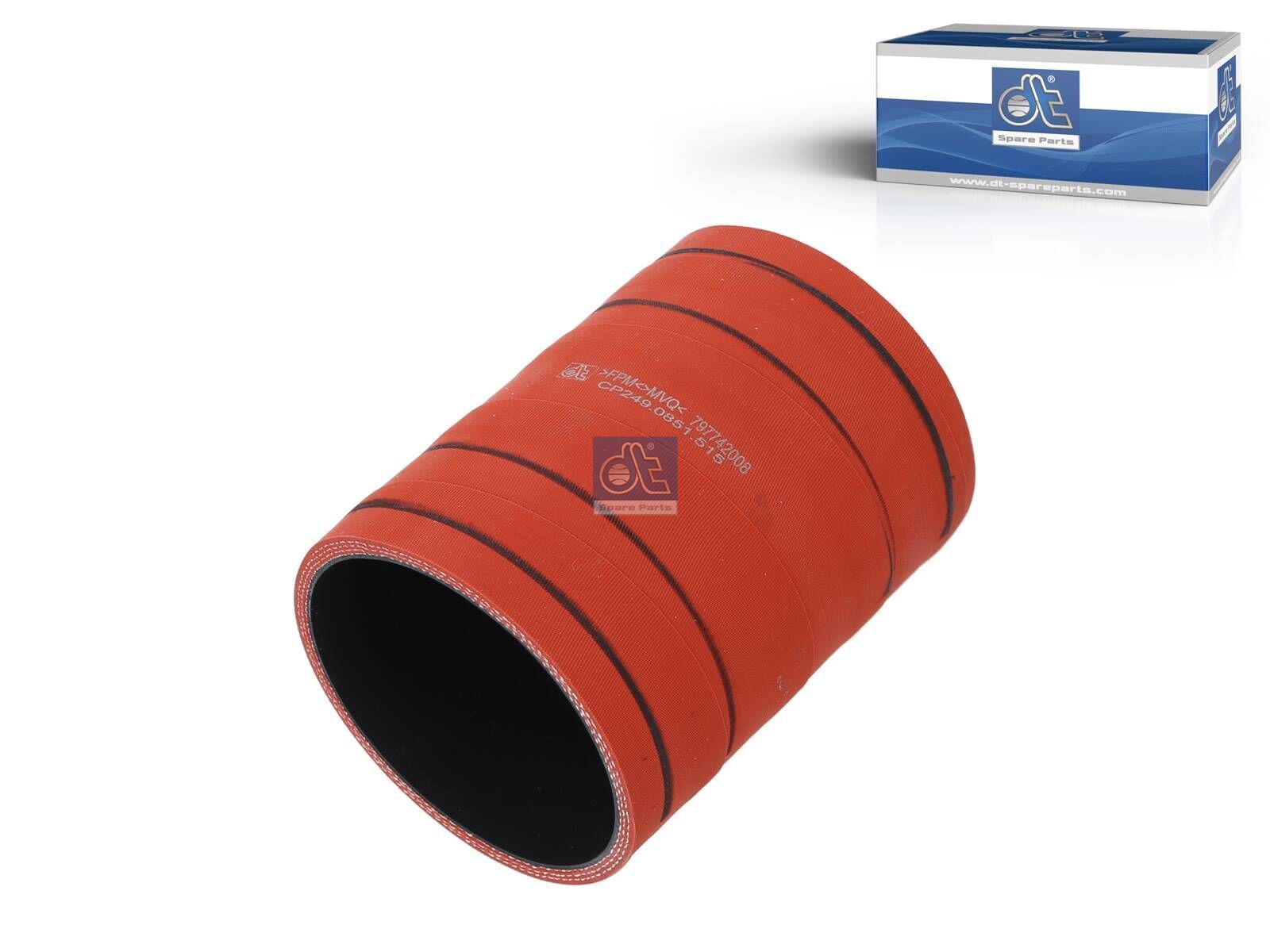 DT Spare Parts 6.35515 Charge air hose, D1: 80 mm, D2: 89 mm, L: 124 mm