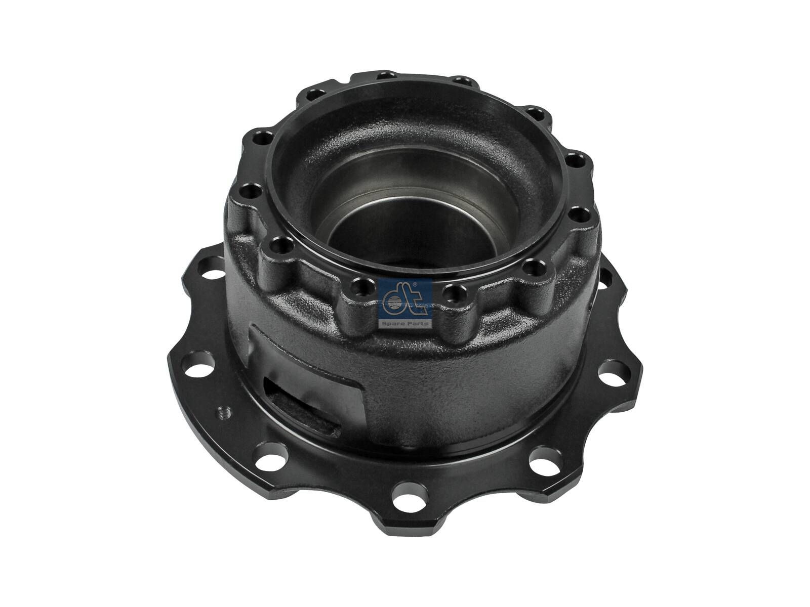 DT Spare Parts 6.54000 Wheel hub, without bearings, d1: 150 mm, d2: 160 mm, D: 376.5 mm, 10 bores, b: 25 mm, P: 335 mm, H: 235 mm