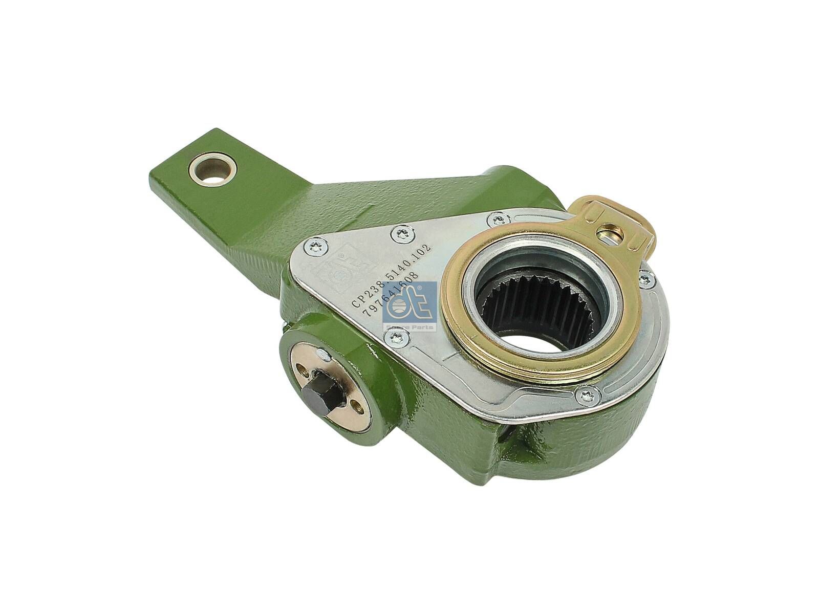 DT Spare Parts 6.60102 Slack adjuster, automatic, left, SAE 1 7/16'' 28, b: 14 mm, Lb: 160 mm, Ol: 38 mm, 28 teeth