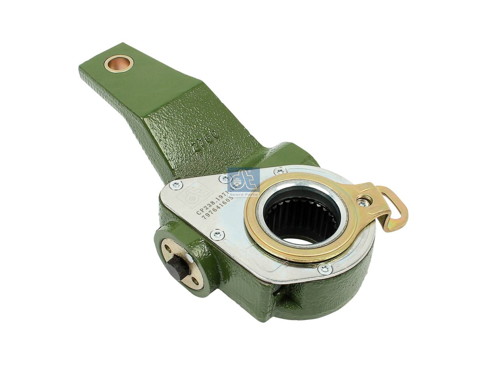 DT Spare Parts 6.60122 Slack adjuster, automatic, left, BNA 227 x 35, b: 14 mm, Lb: 160 mm, Or: 38 mm, 27 teeth