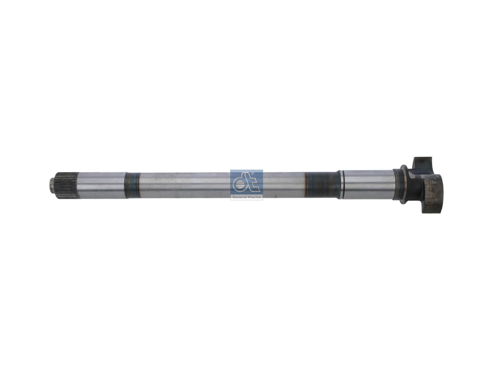 DT Spare Parts 6.60184 Brake camshaft, right, D1: 42 mm, D2: 45 mm, L1: 591 mm, L2: 26.5 mm, L3: 535.5 mm, 27 teeth