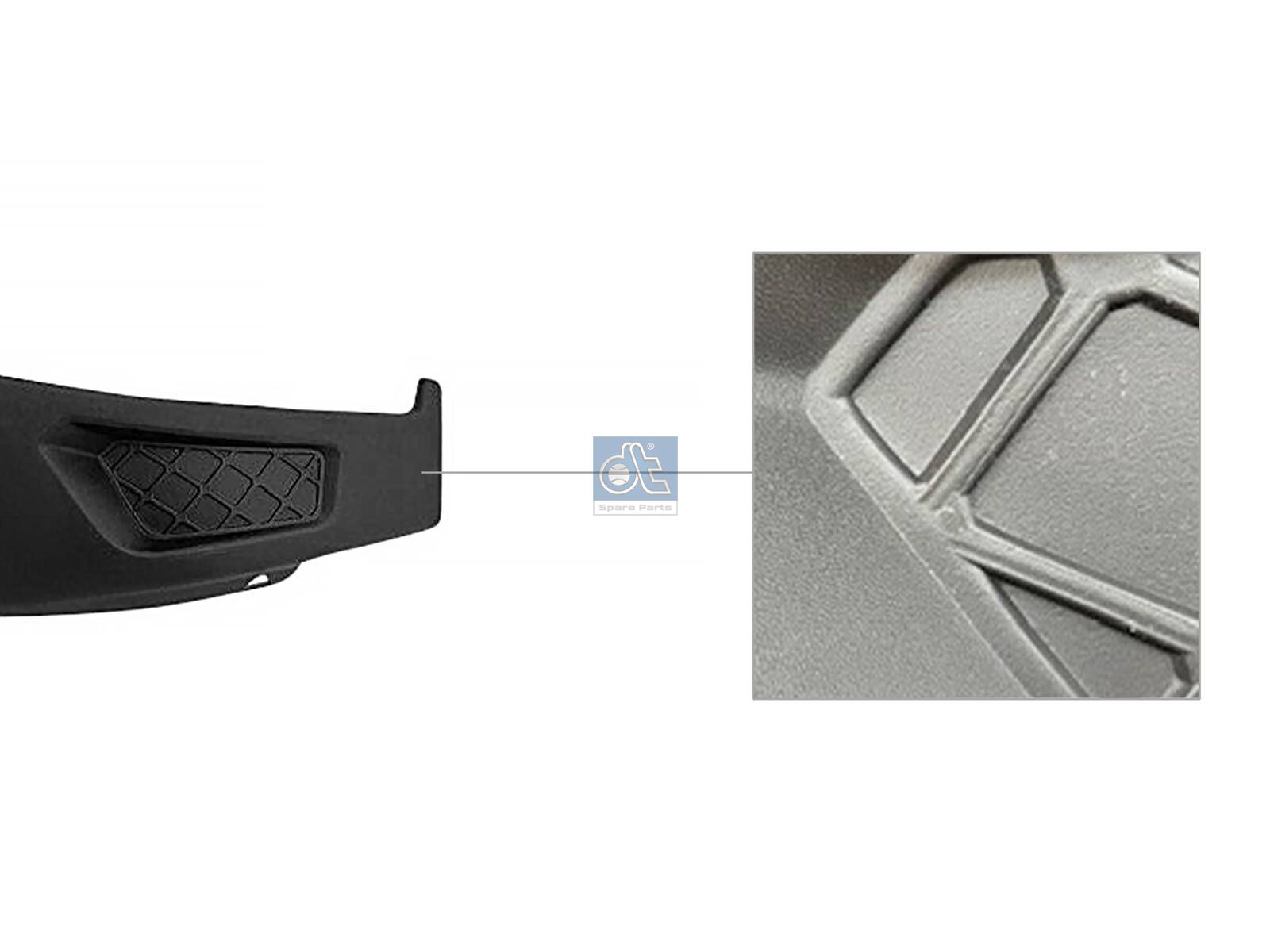 DT Spare Parts 6.70321 Bumper corner, right