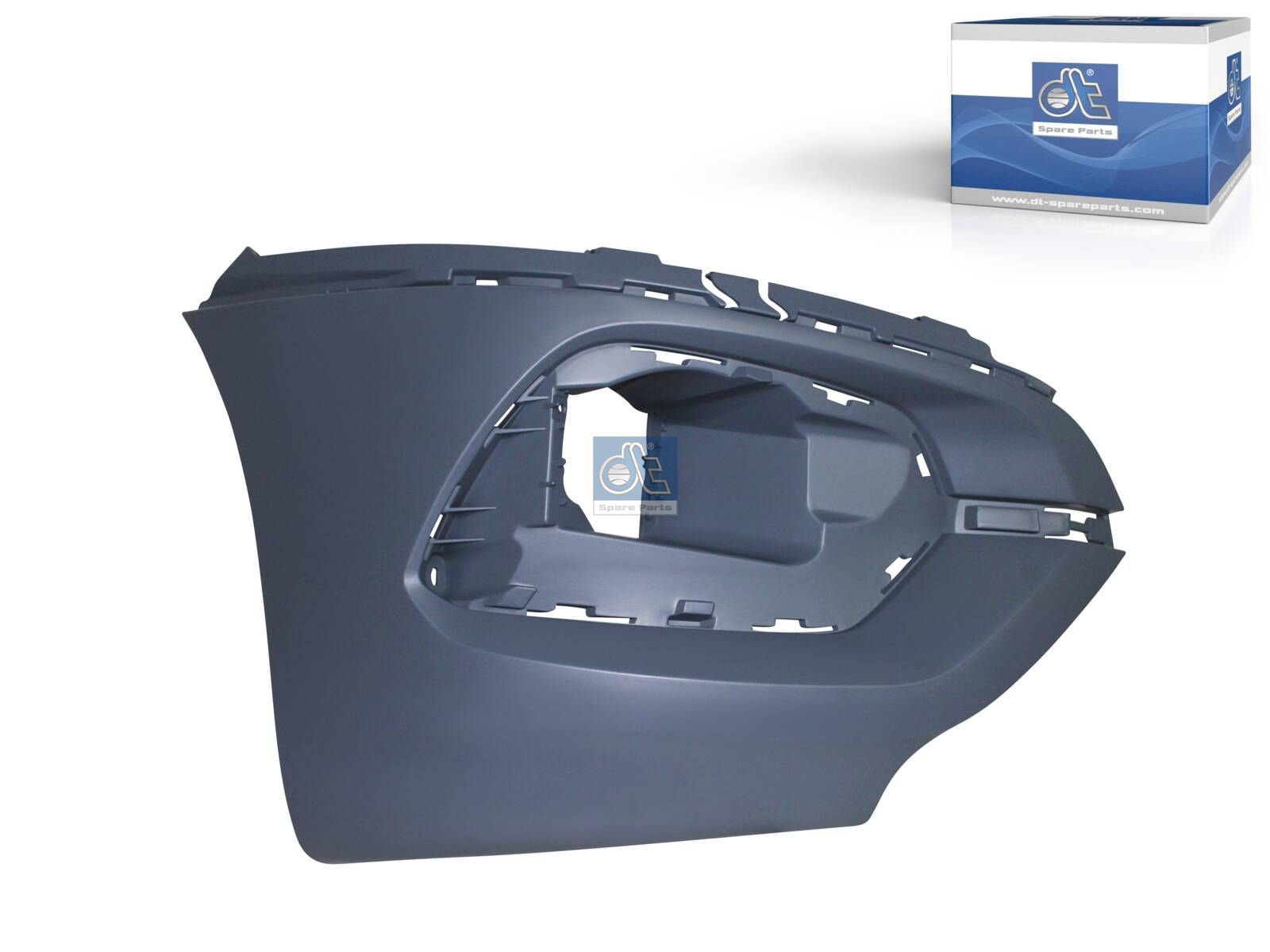 DT Spare Parts 6.70364 Bumper corner, front, right, primed