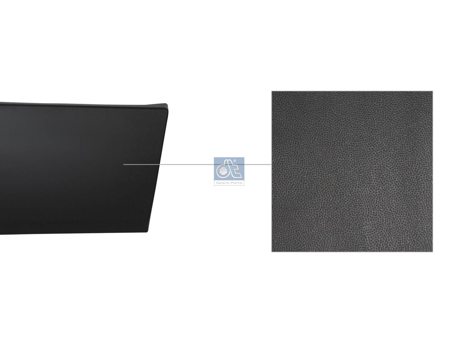 DT Spare Parts 6.70520 Cover moulding, lateral, left, primed