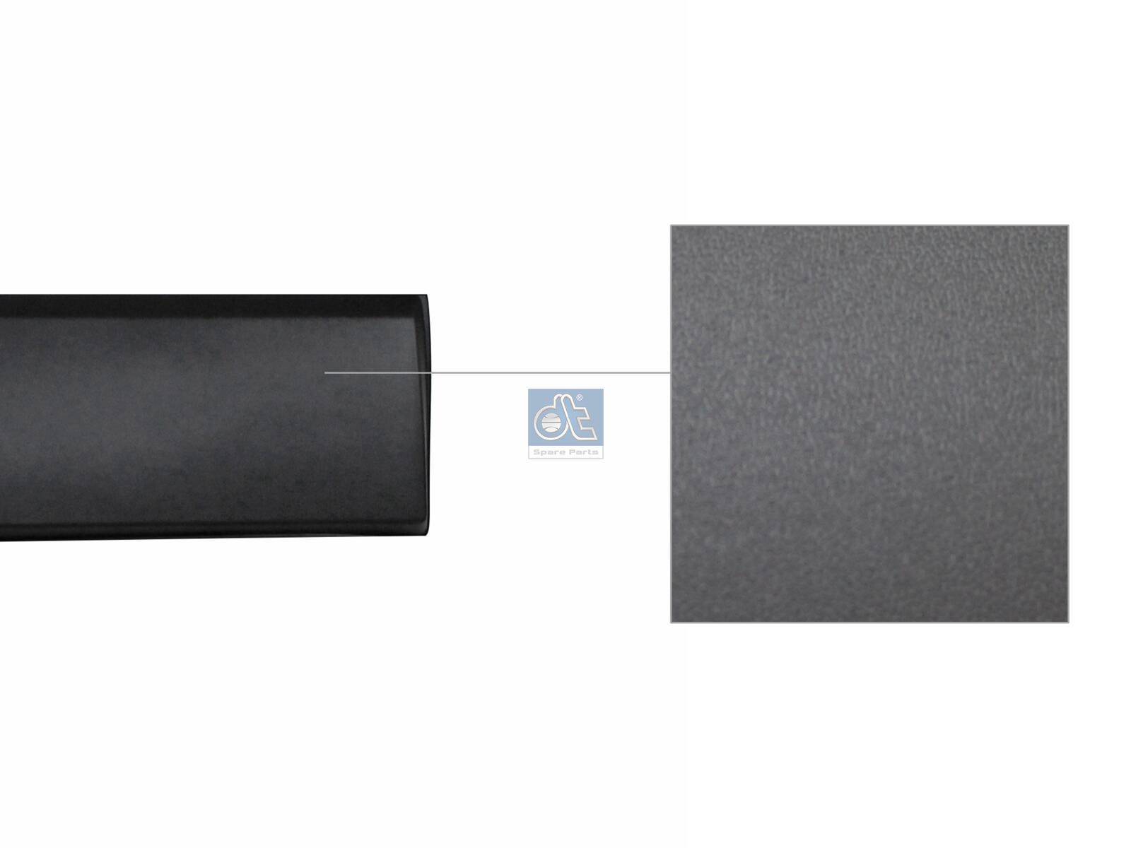 DT Spare Parts 6.70524 Cover moulding, lateral, left, primed