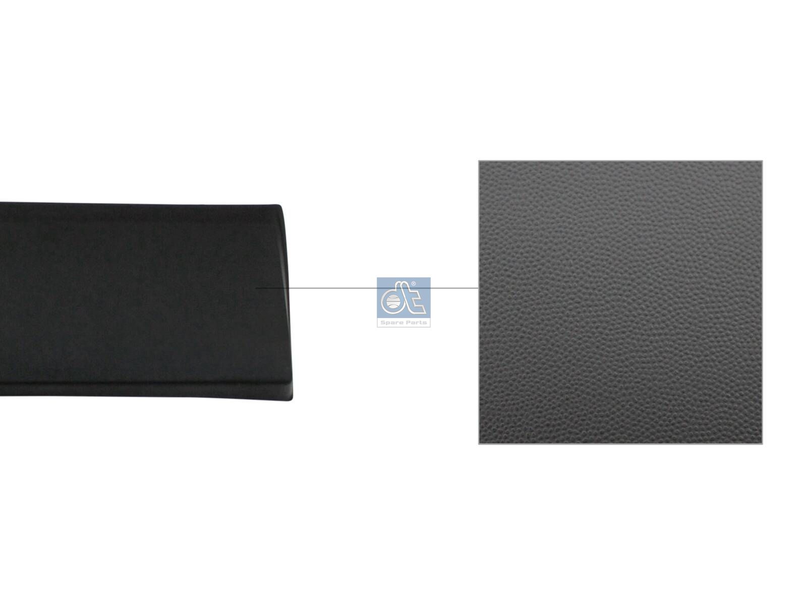 DT Spare Parts 6.70580 Cover moulding, lateral, right, primed