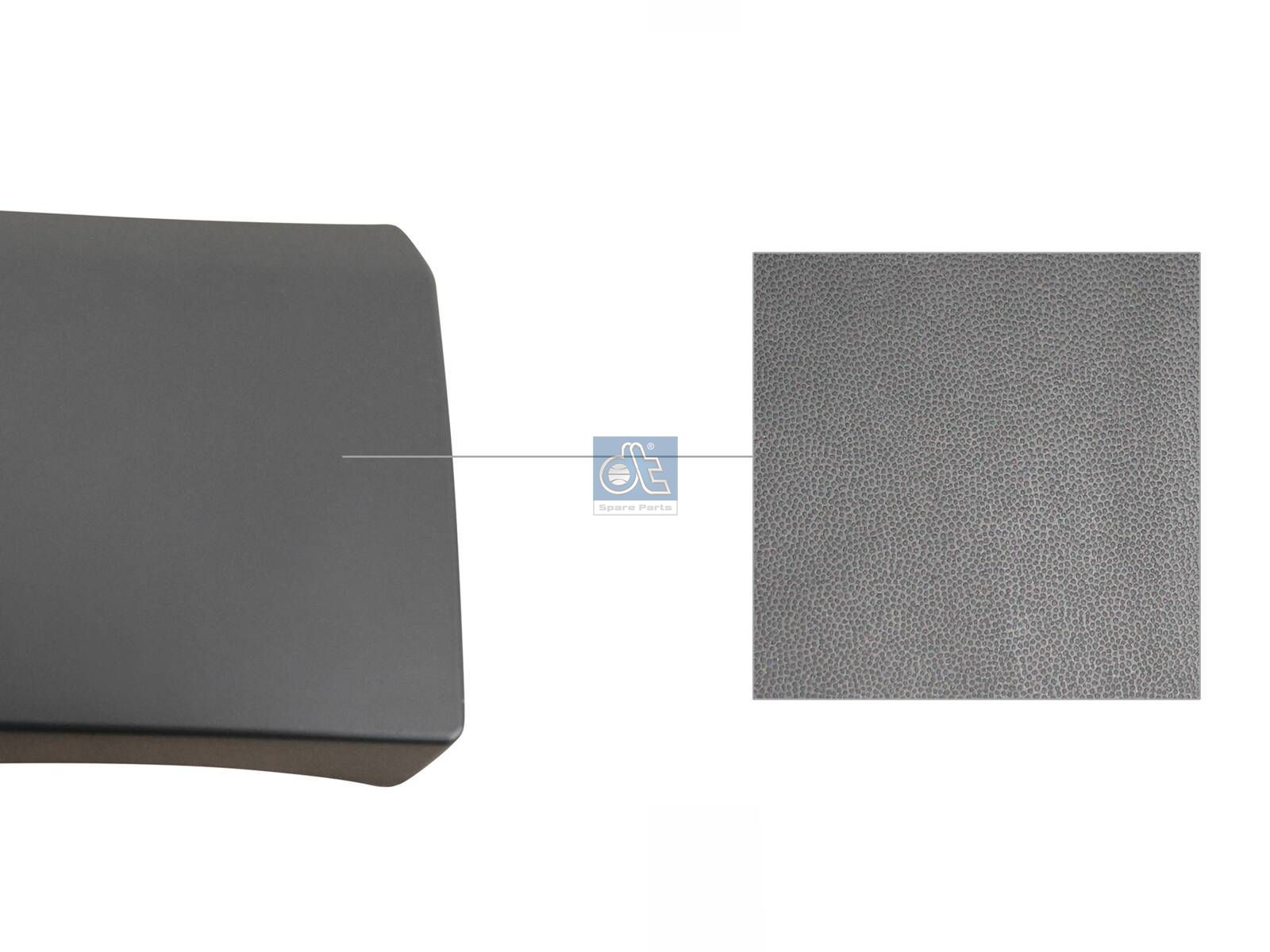 DT Spare Parts 6.70582 Cover moulding, lateral, left, primed