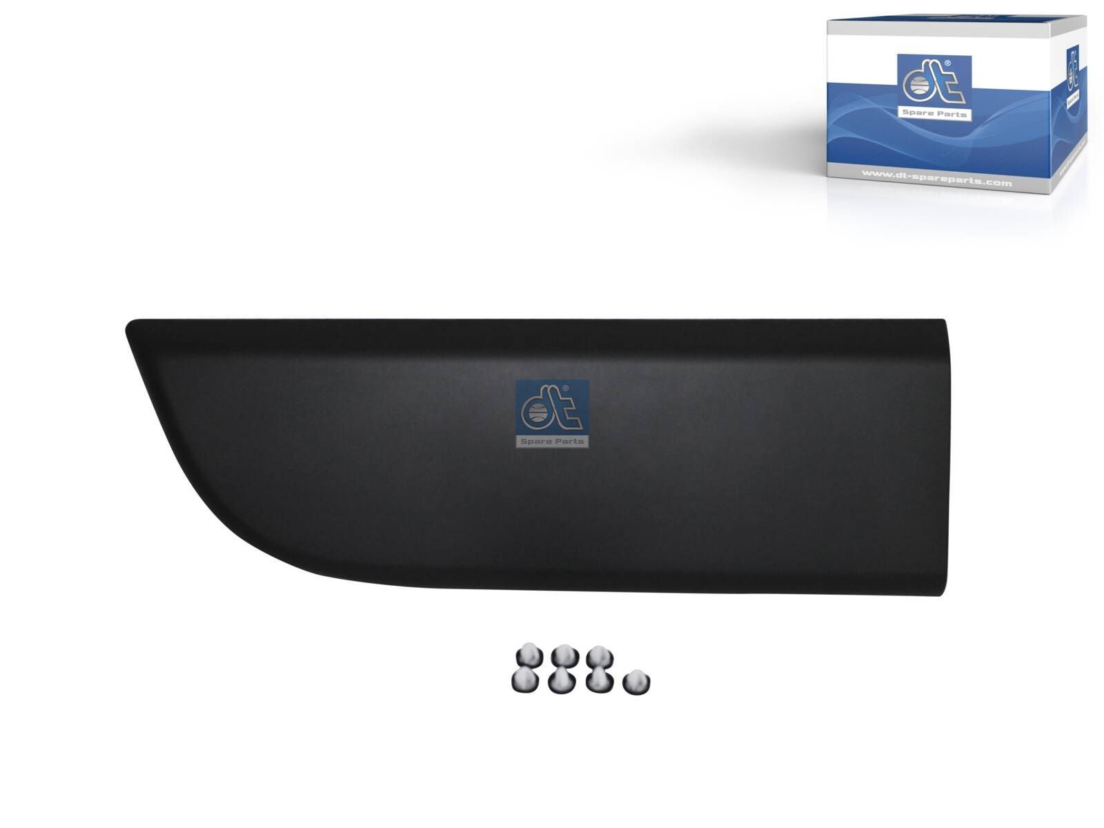 DT Spare Parts 6.70588 Cover moulding, lateral, left, black
