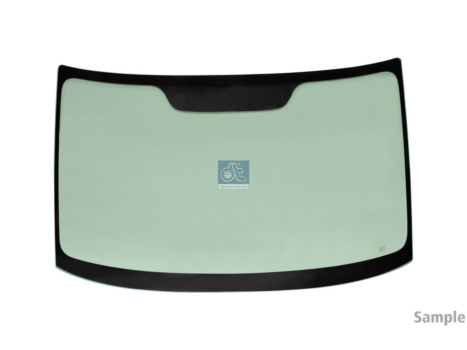 DT Spare Parts 6.72277 Windshield, tinted green, single package, L: 1745 mm, W: 876 mm