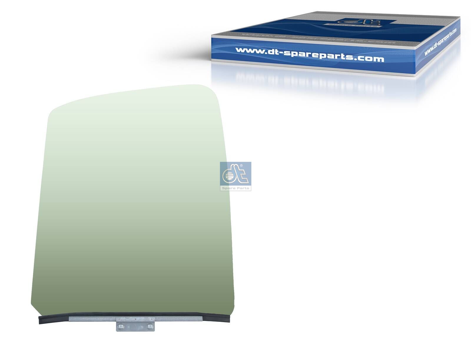 DT Spare Parts 6.72302 Door glass, left, single package, L: 810 mm, W: 670 mm