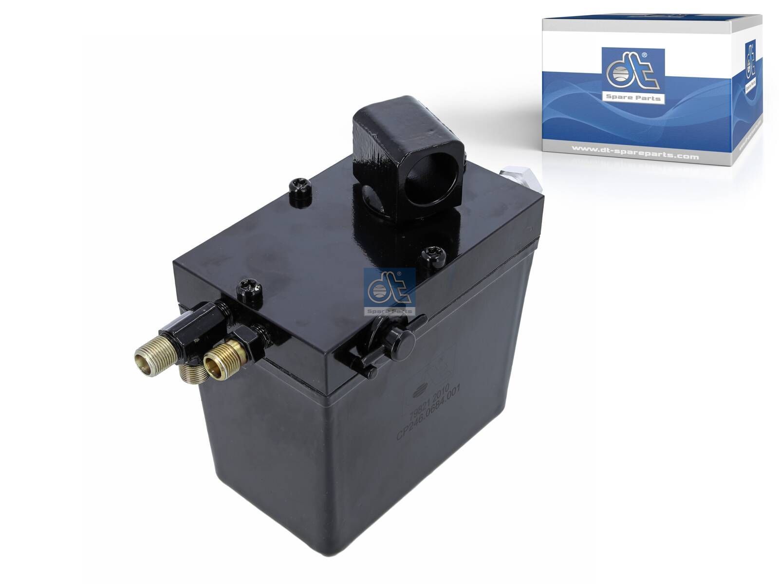 DT Spare Parts 6.76004 Cabin tilt pump, 480 ml, M12 x 1, M12 x 1, L: 130 mm, W: 80 mm, H: 121 mm, 280 bar, Pov: 370 bar