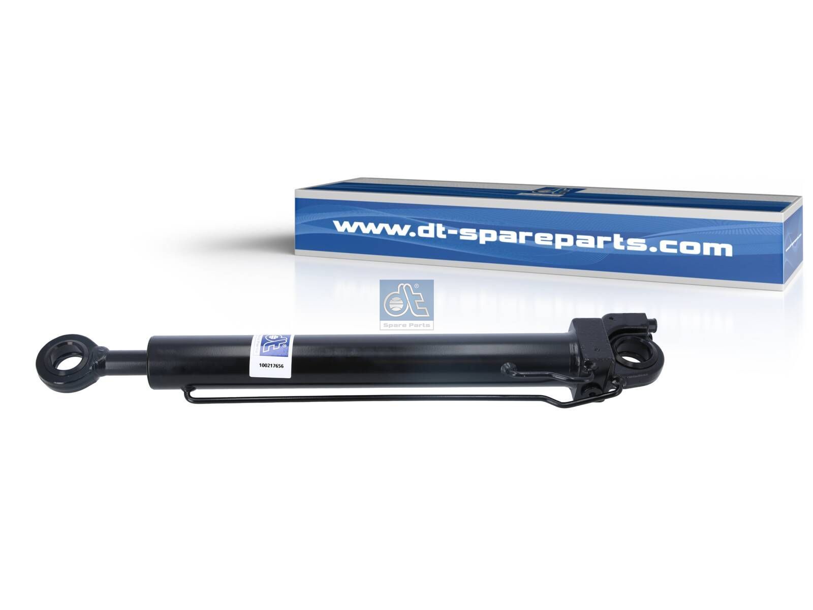 DT Spare Parts 6.76037 Cabin tilt cylinder, D1: 25 mm, D2: 53 mm, b1: 30 mm, b2: 35 mm, Quick connect, Quick connect, L: 553 mm, 280 bar, Ls: 334.5 mm