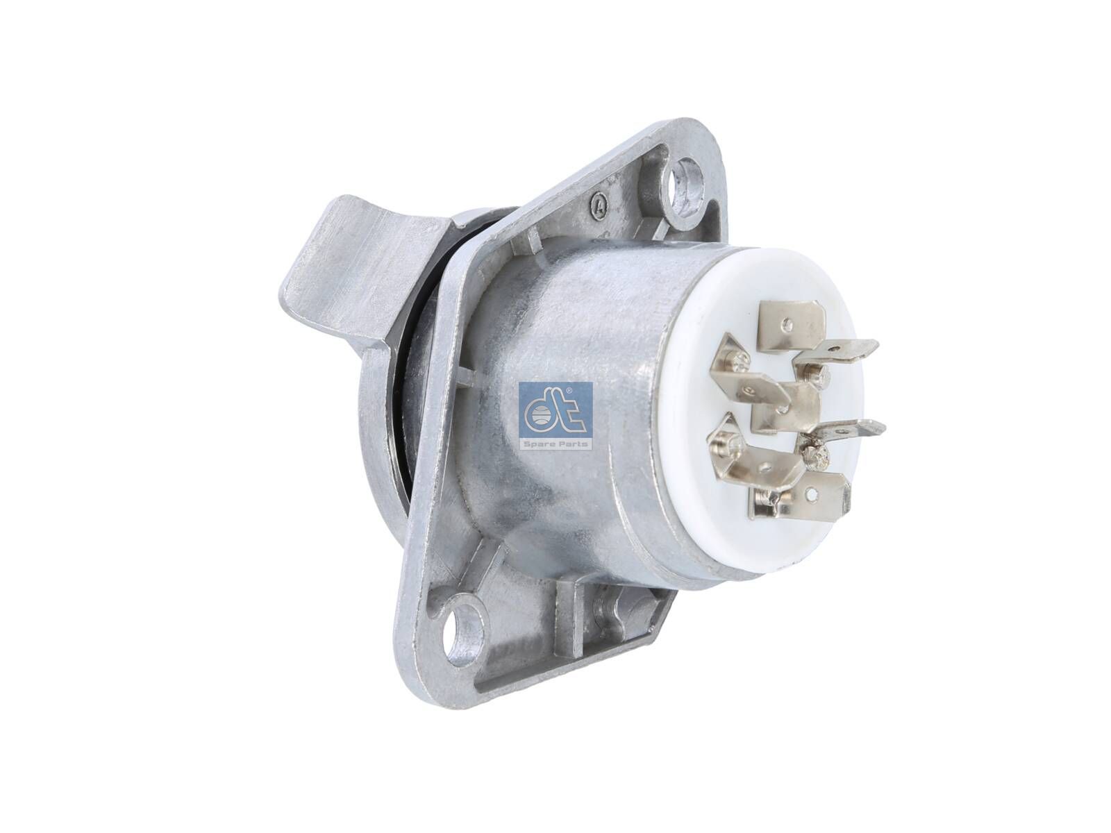 DT Spare Parts 6.81960 Socket, aluminium, flat connector, 24 V, Type S, ISO 3731, 7 poles
