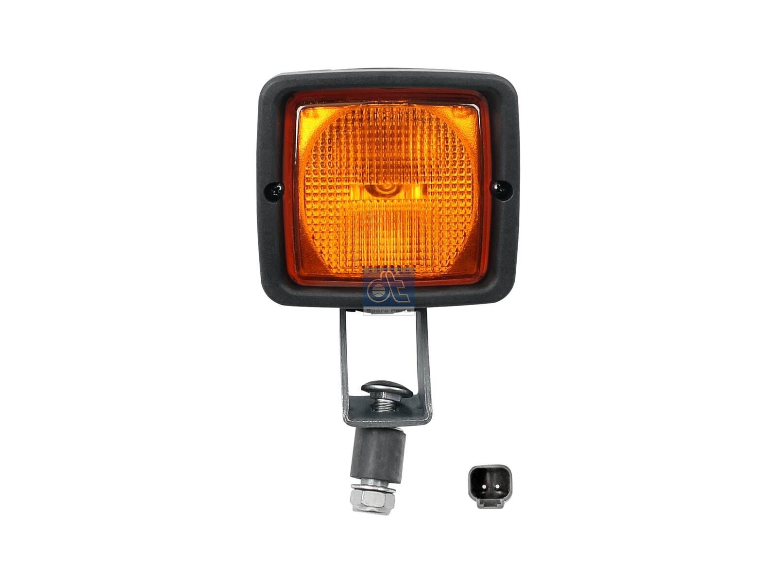 DT Spare Parts 6.84121 Work lamp, yellow, 24 V, L: 104 mm, W: 94 mm