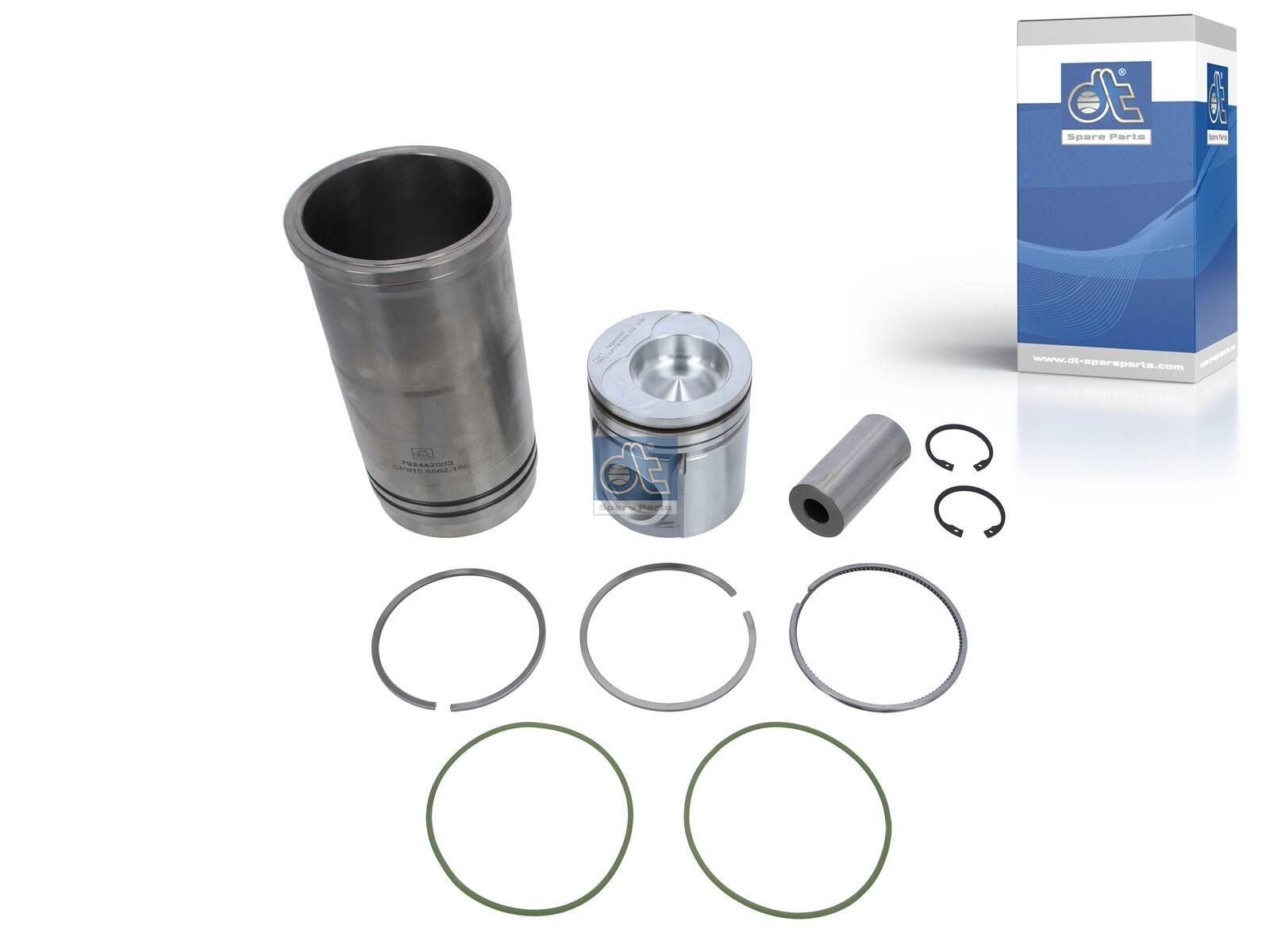 DT Spare Parts 6.91156 Piston with liner, D: 102 mm