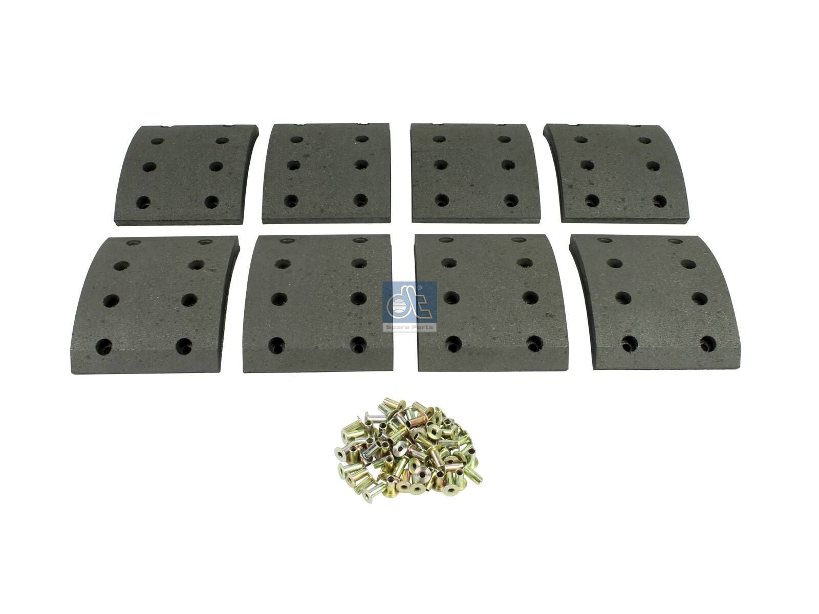 DT Spare Parts 6.95013 Drum brake lining kit, axle kit - oversize, W: 150 mm, S: 19.5 mm