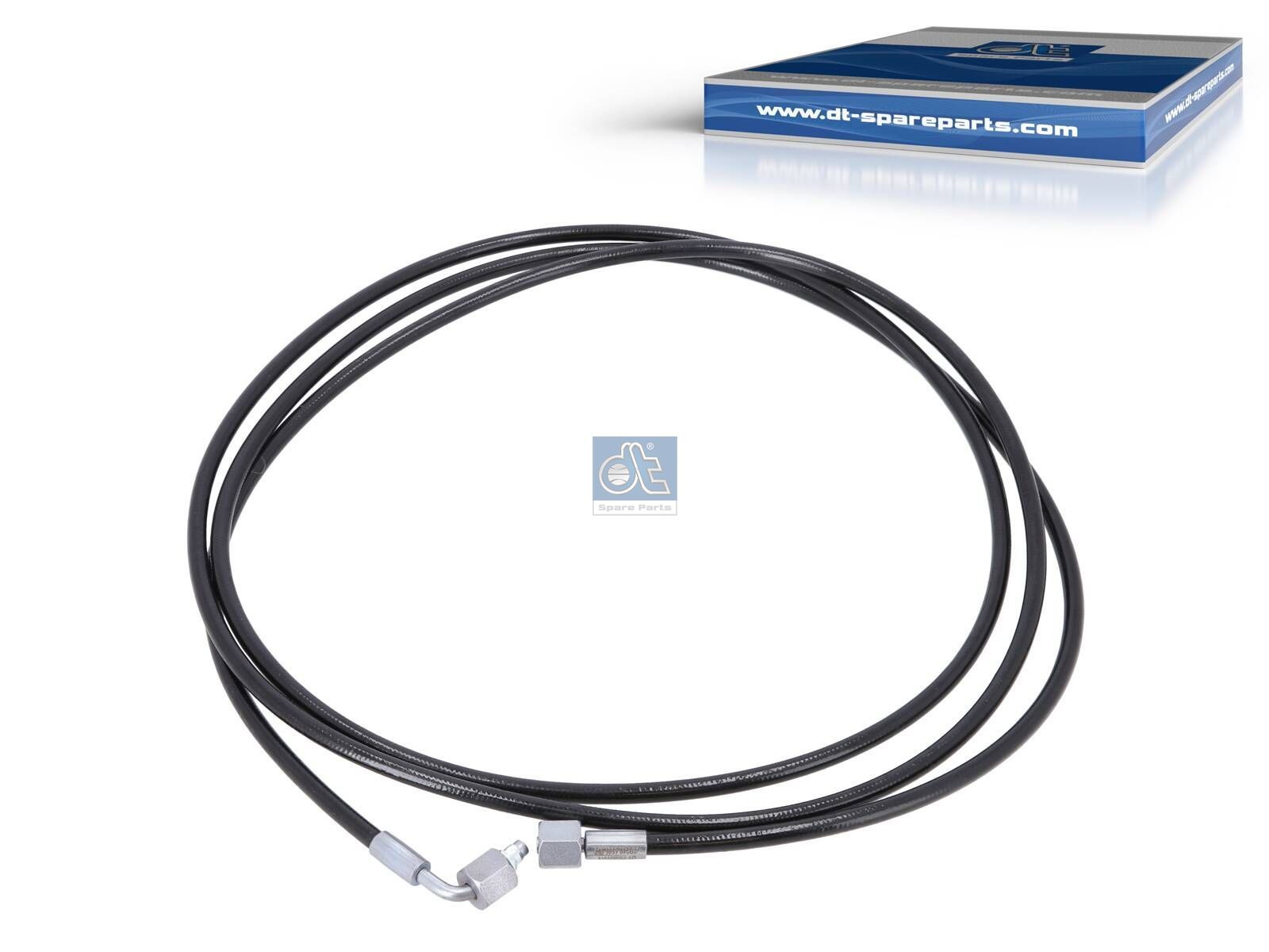 DT Spare Parts 6.96054 Hose line, cabin tilt, D: 9 mm, M12 x 1, M12 x 1, L1: 3207 mm, 362 bar