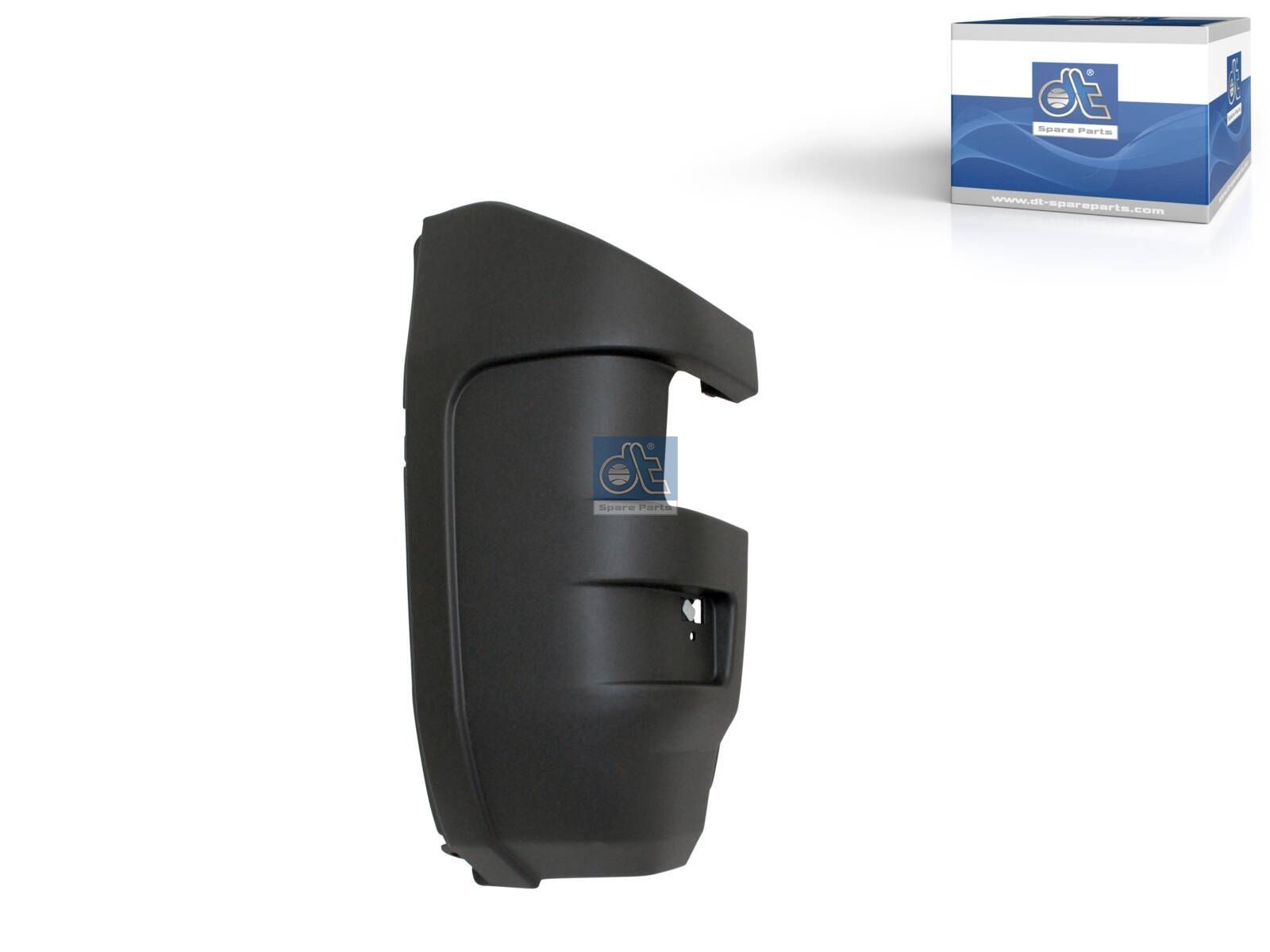 DT Spare Parts 7.00126 Bumper corner, rear, left, black