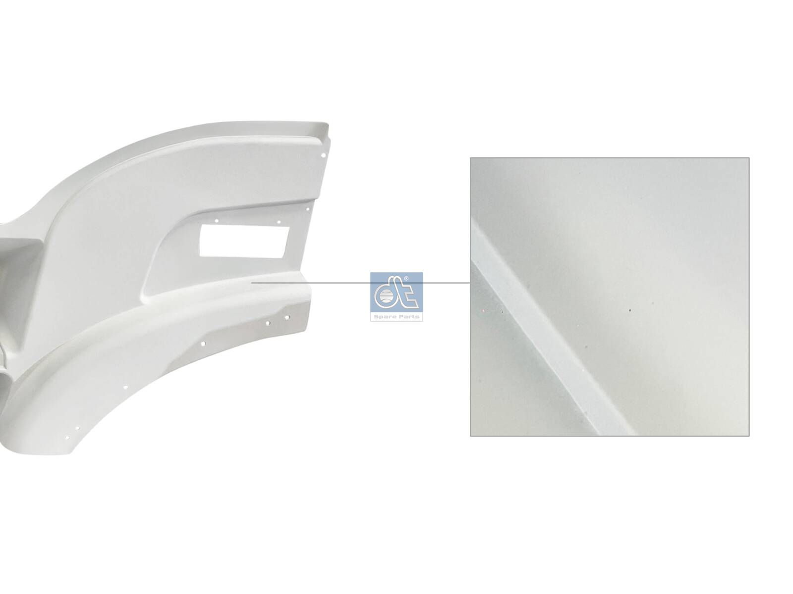 DT Spare Parts 7.00318 Step well case, left, white