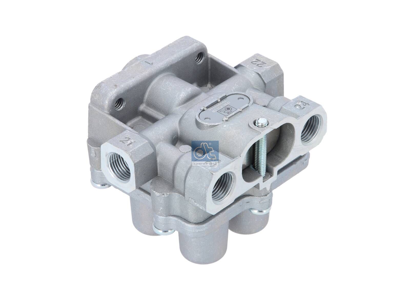 DT Spare Parts 7.16130 4-circuit-protection valve, M16 x 1,5, M22 x 1,5, max. 13 bar, Po21: 7.5 bar, Po22: 7.5 bar, Po23: 8 bar, Po24: 8 bar, Pc21: 6.5 bar, Pc22: 6.5 bar, Pc23: 6.5 bar, Pc24: 6.5 bar