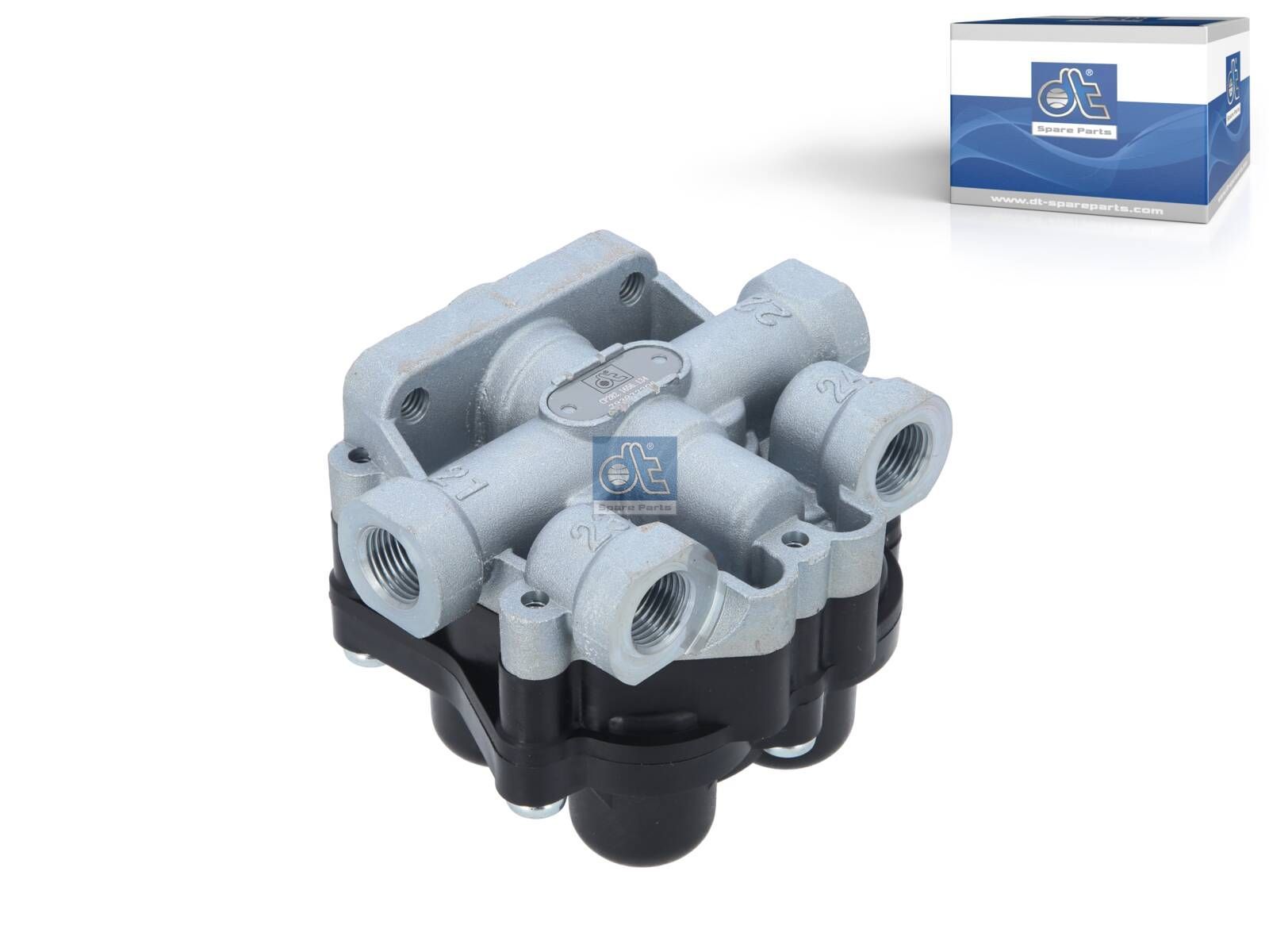 DT Spare Parts 7.16134 4-circuit-protection valve, M16 x 1,5, M22 x 1,5, max. 13 bar, Po21: 7.5 bar, Po22: 7.5 bar, Po23: 7.5 bar, Po24: 7.5 bar, Pc21: 6 bar, Pc22: 6 bar, Pc23: 6 bar, Pc24: 6 bar