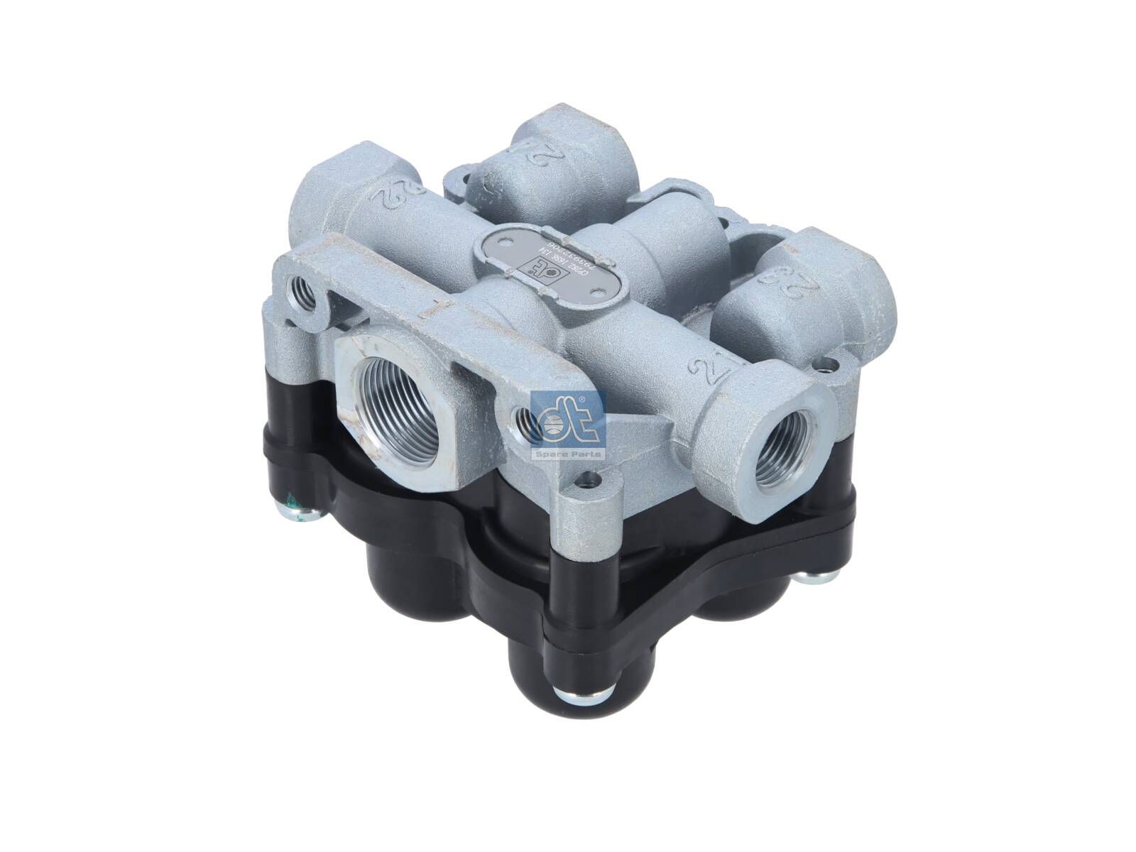 DT Spare Parts 7.16134 4-circuit-protection valve, M16 x 1,5, M22 x 1,5, max. 13 bar, Po21: 7.5 bar, Po22: 7.5 bar, Po23: 7.5 bar, Po24: 7.5 bar, Pc21: 6 bar, Pc22: 6 bar, Pc23: 6 bar, Pc24: 6 bar