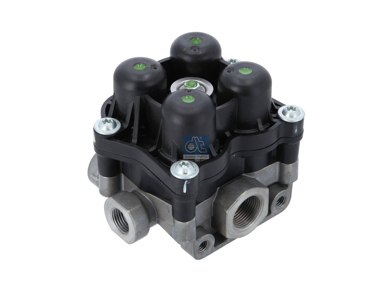 DT Spare Parts 7.16137 4-circuit-protection valve, M16 x 1,5, M22 x 1,5, max. 13 bar, Po21: 7 bar, Po22: 7 bar, Po23: 7 bar, Po24: 7 bar, Pc21: 5.5 bar, Pc22: 5.5 bar, Pc23: 5.5 bar, Pc24: 5.5 bar