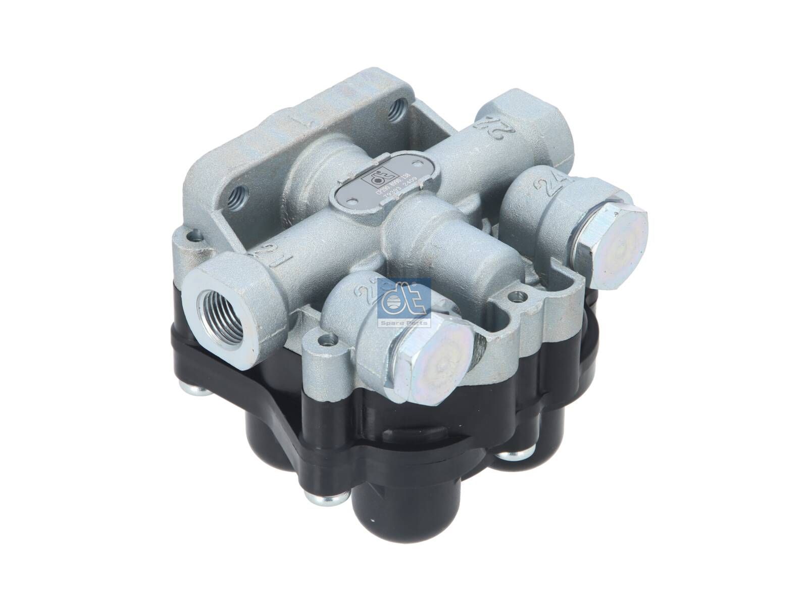 DT Spare Parts 7.16138 4-circuit-protection valve, M16 x 1,5, M22 x 1,5, max. 13 bar, Po21: 7 bar, Po22: 7 bar, Po23: 7 bar, Po24: 7 bar, Pc21: 4.5 bar, Pc22: 4.5 bar, Pc23: 4.5 bar, Pc24: 4.5 bar