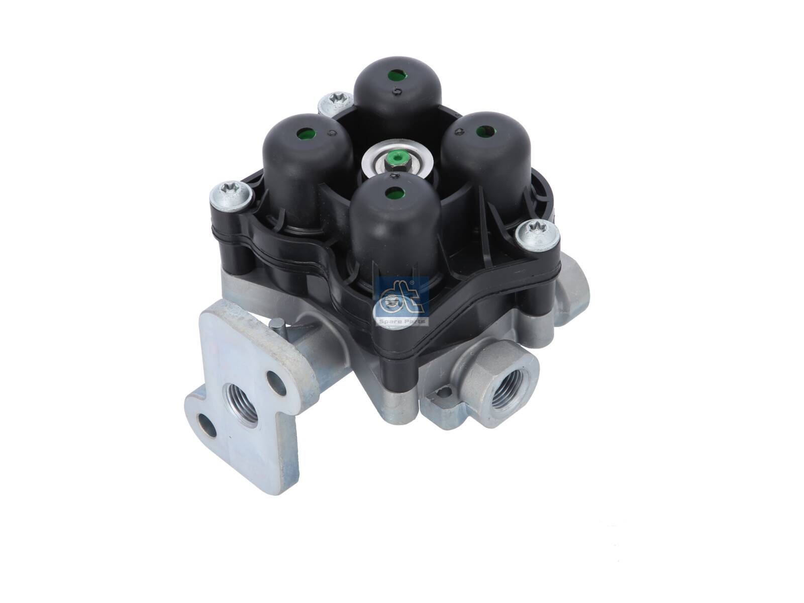 DT Spare Parts 7.16185 4-circuit-protection valve, M16 x 1,5, M22 x 1,5, max. 20 bar, Po21: 7.5 bar, Po22: 7.5 bar, Po23: 8 bar, Po24: 8 bar, Pc21: 6.5 bar, Pc22: 6.5 bar, Pc23: 7 bar, Pc24: 7 bar