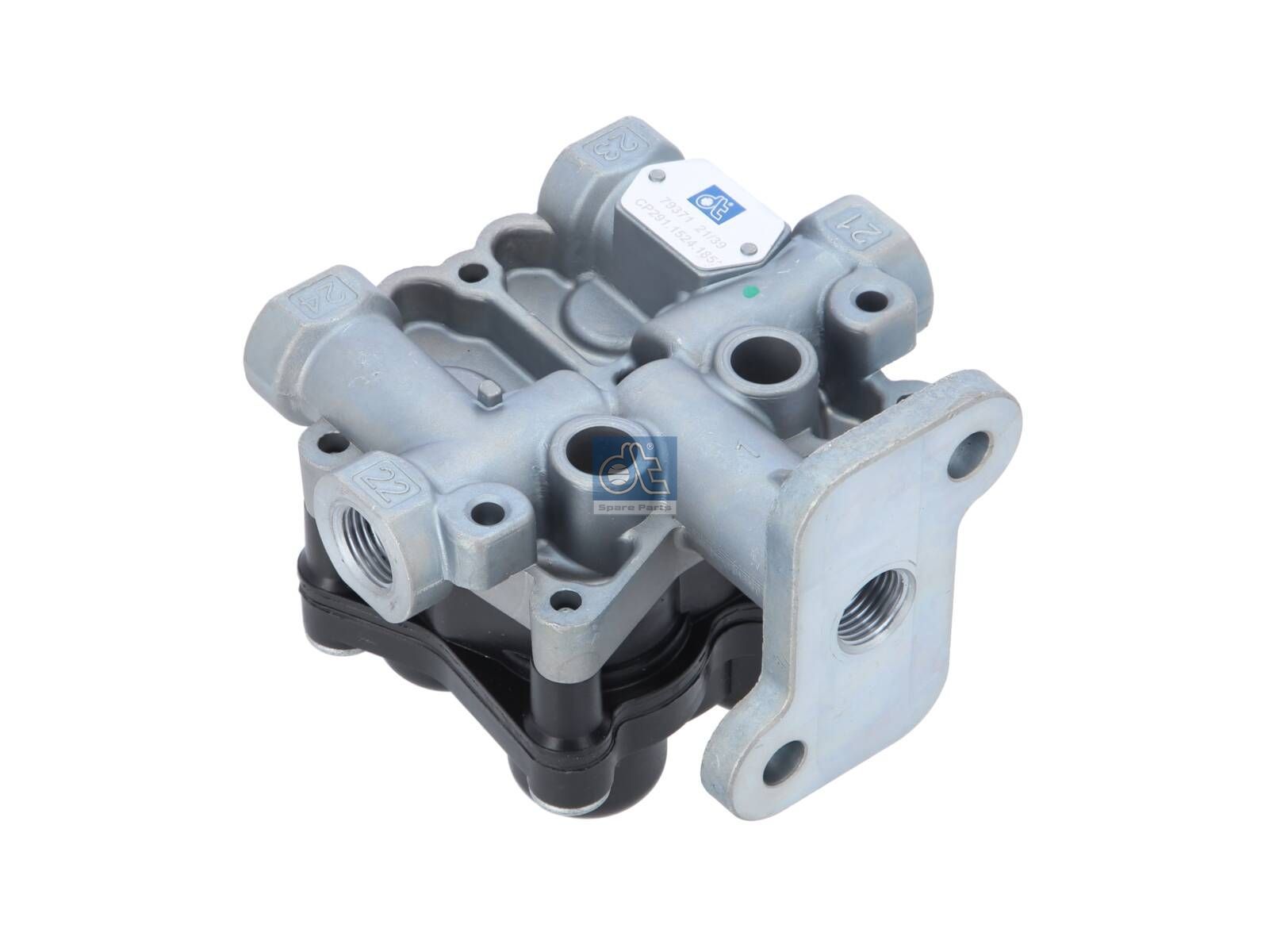 DT Spare Parts 7.16185 4-circuit-protection valve, M16 x 1,5, M22 x 1,5, max. 20 bar, Po21: 7.5 bar, Po22: 7.5 bar, Po23: 8 bar, Po24: 8 bar, Pc21: 6.5 bar, Pc22: 6.5 bar, Pc23: 7 bar, Pc24: 7 bar