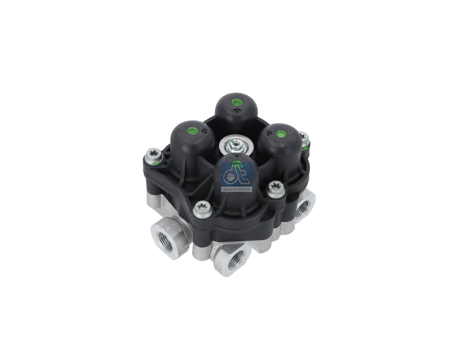 DT Spare Parts 7.16186 4-circuit-protection valve, M16 x 1,5, M22 x 1,5, max. 13 bar, Po21: 7 bar, Po22: 7 bar, Po23: 7 bar, Po24: 7 bar, Pc21: 5 bar, Pc22: 5 bar, Pc23: 5 bar, Pc24: 5 bar