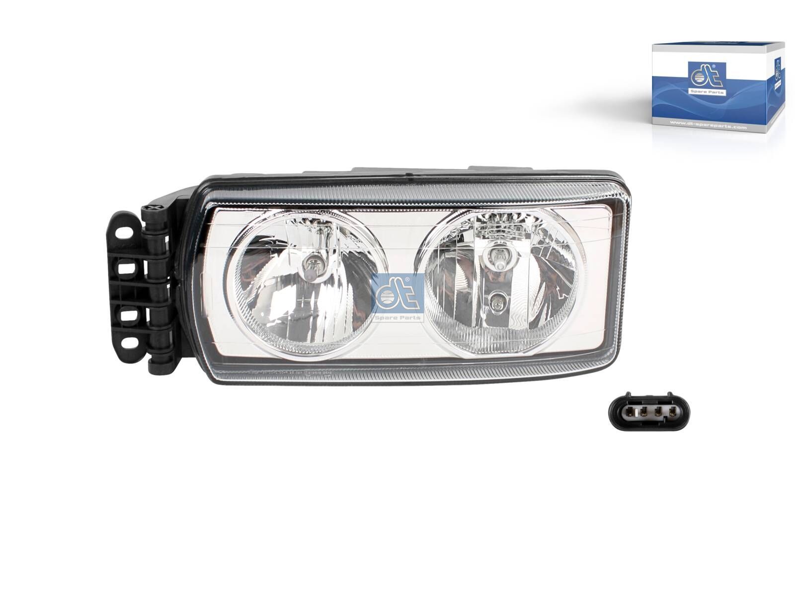 DT Spare Parts 7.25036 Headlamp, left, without bulbs, 24 V
