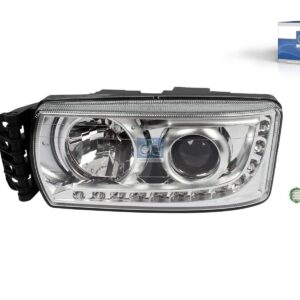 DT Spare Parts 7.25073SP Headlamp, left, without ballast unit, without bulbs