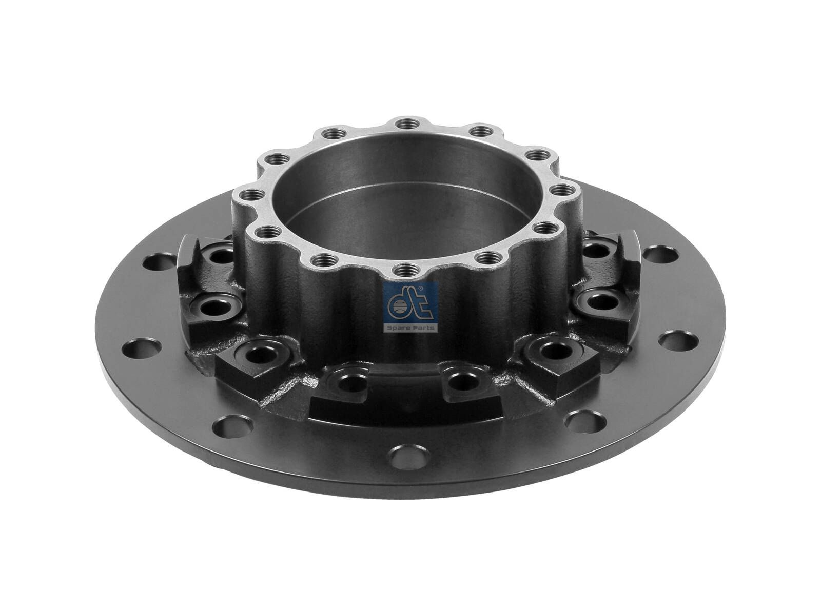 DT Spare Parts 7.32017 Wheel hub, without bearings, d1: 160 mm, d2: 160 mm, D: 380 mm, 10 bores, b: 22 mm, H: 153 mm