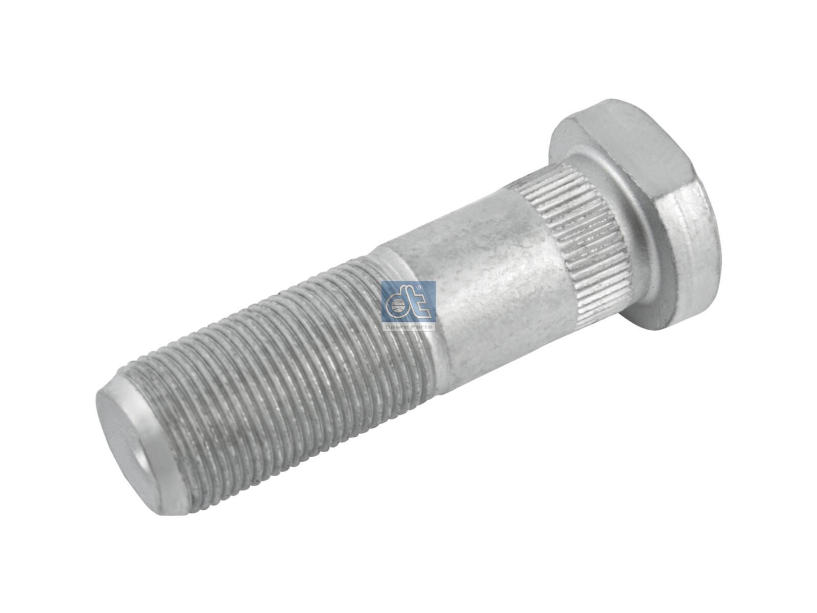 DT Spare Parts 7.32115 Wheel bolt, M22 x 1,5, LTh: 40 mm, Lu: 75 mm, W1: 29.5 mm, W2: 32.5 mm, 10.9