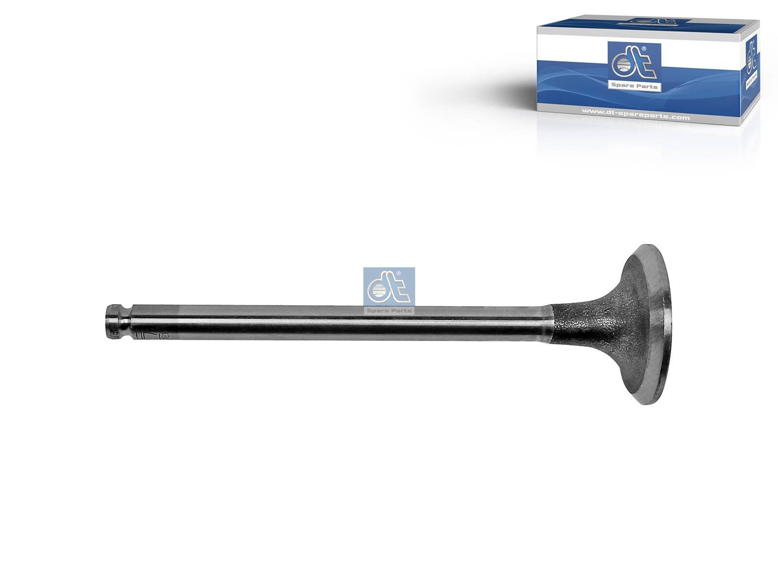 DT Spare Parts 7.51265 Exhaust valve, D1: 8 mm, D2: 36.7 mm, L: 122 mm, α: 45 °