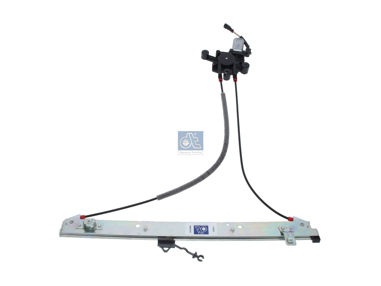 DT Spare Parts 7.70139 Window regulator, right, with motor