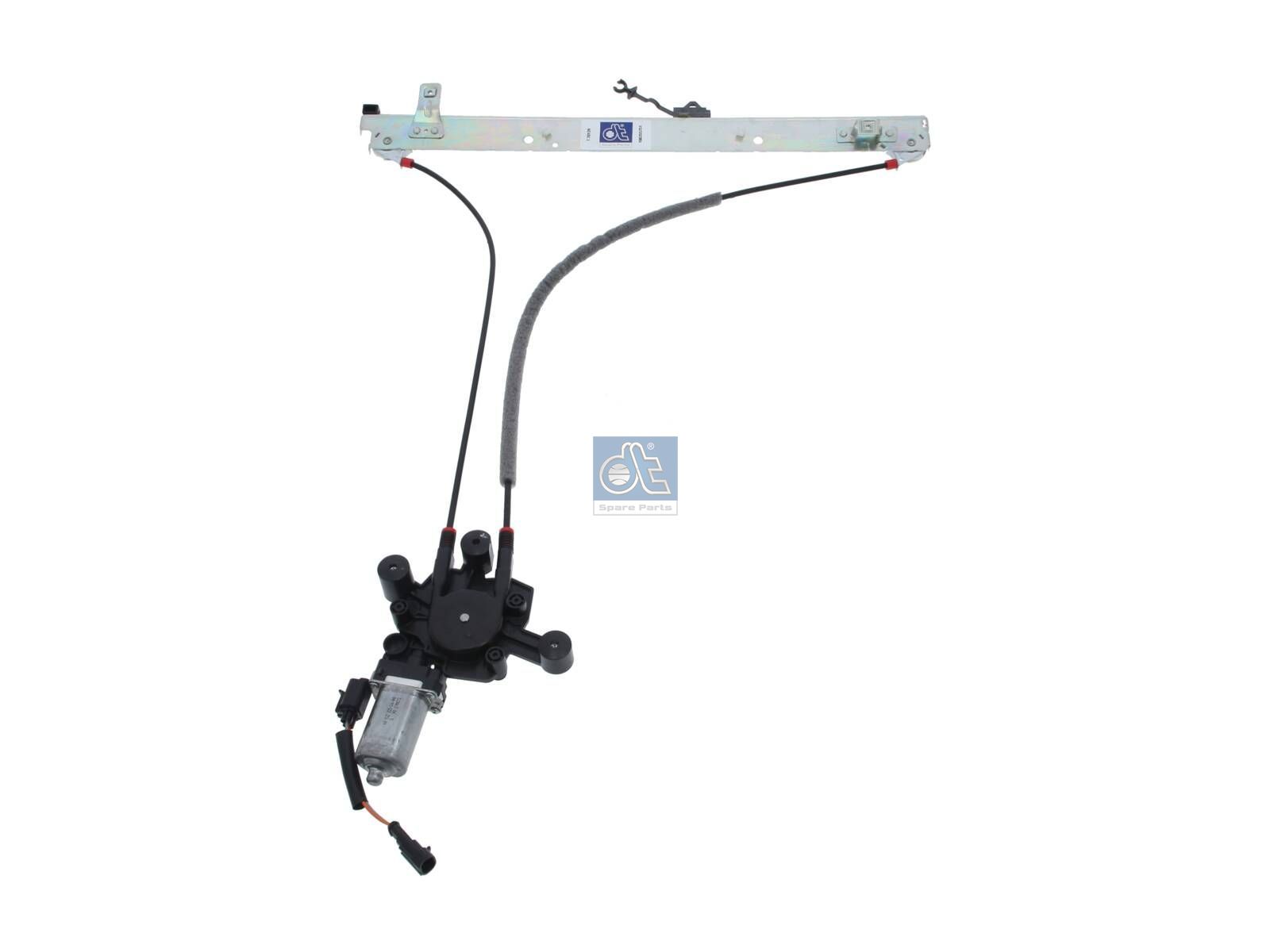 DT Spare Parts 7.70139 Window regulator, right, with motor
