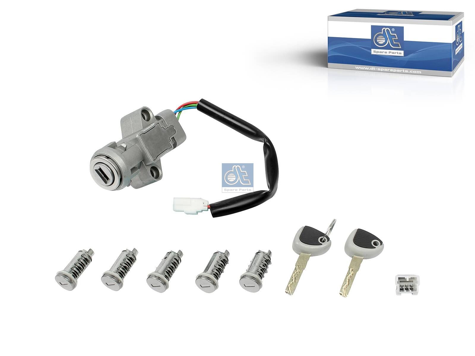 DT Spare Parts 7.78037 Ignition lock, with transponder, with lock cylinder kit